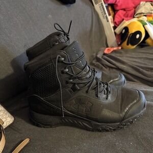 MEN'S SIZE 9.5 UNDER ARMOUR Valsetz Tactical Boots, Black| Work Boots